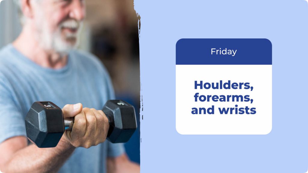 friday shoulders, forearms, and wrists